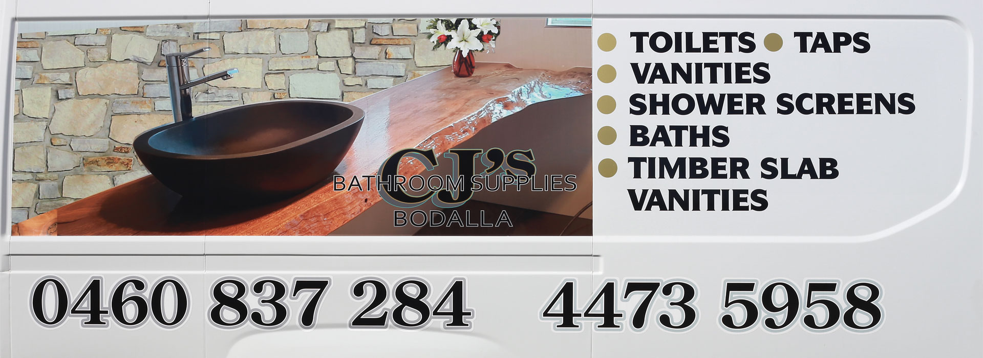 CJs Bathroom Supplies Bodalla, NSW 0460-837-284