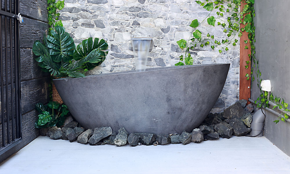 Grey Modern Outside free standing bath supplies, Bodalla